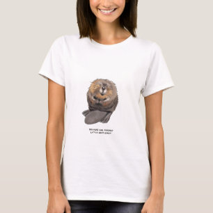 Camiseta trivialidade do castor