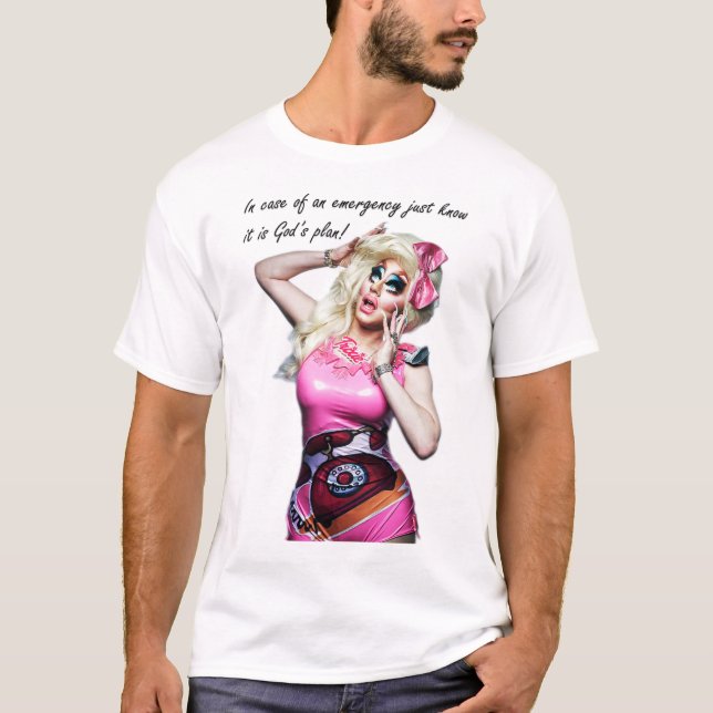 Camiseta Trixie Mattel - Em Caso De Emergência (Frente)