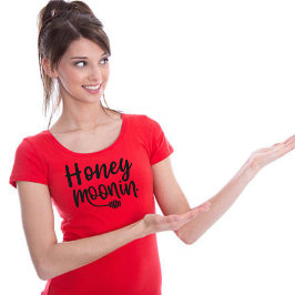 Camiseta Trixie Retro 70's Themed Honeymoonin' Bride