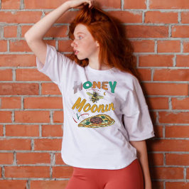 Camiseta TRIXIE Retro Temática Anos 70 Noiva De Lua de Mel 