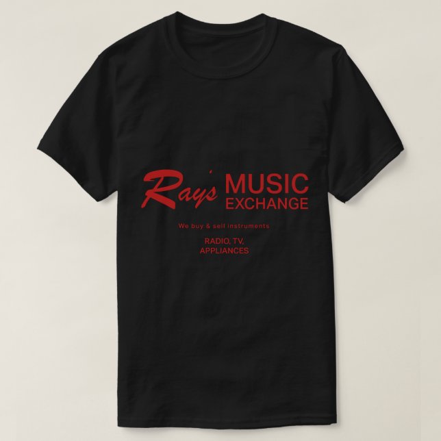 Camiseta Troca de Música do Ray. (Frente do Design)