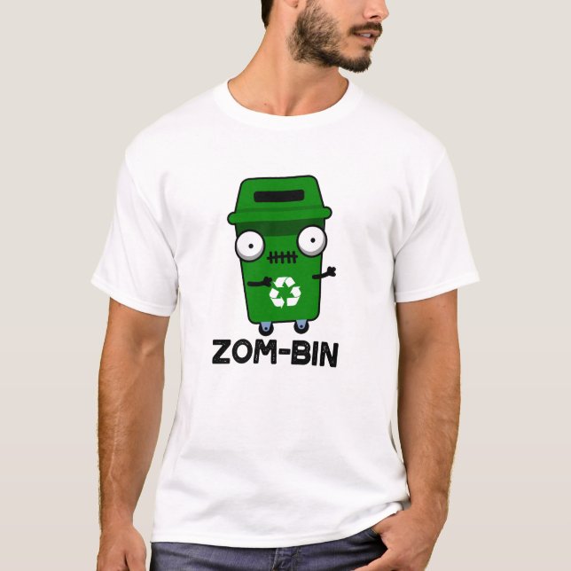 Camiseta Trocadilho de Caixa Zombie Dia de as Bruxas engraç (Frente)