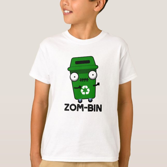 Camiseta Trocadilho de Caixa Zombie Dia de as Bruxas engraç (Frente)