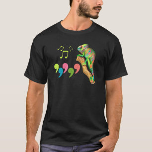 Camiseta Trocadilho de Pop Chameleon de 1980u2019s