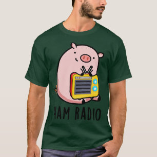 Camiseta Trocadilho de porcos com grão de rádio
