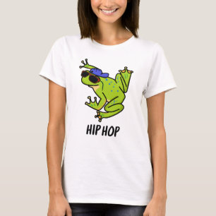 Camiseta Trocadilho de Sapo de Corte de Hip Hop
