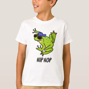 Camiseta Trocadilho de Sapo de Corte de Hip Hop