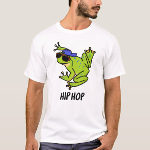 Camiseta Trocadilho de Sapo de Corte de Hip Hop