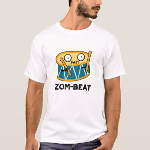 Camiseta Trocadilho de tambor Zombie com Dia de as Bruxas e