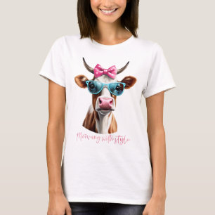 Camiseta Trocadilho de vaca hilariante