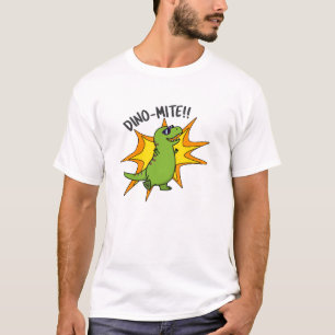 Camiseta Trocadilho Dinossauro de Dino-Mite