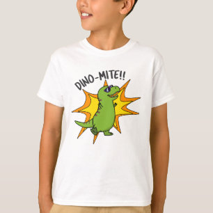 Camiseta Trocadilho Dinossauro de Dino-Mite