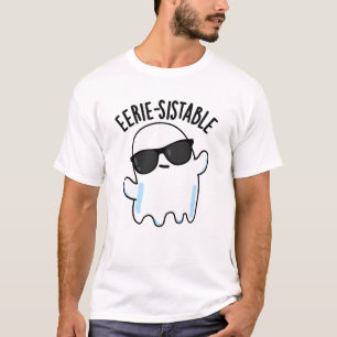 Camiseta Trocadilho Engraçado de Fantasma Sinistro