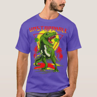 Camiseta Trocadilhos intocáveis do TRex Short Dinossaur Arm