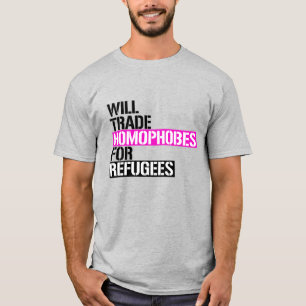 Camiseta Trocará homofóbicos para Refugiados