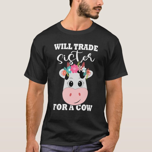 Camiseta Trocará Irmã Por Um Frigorífico De Vaca (Frente)