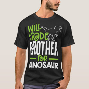 Camiseta Trocará Irmão Pela Família Dinossauro Corresponden