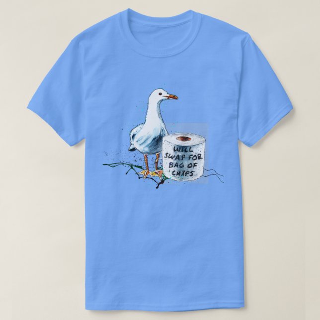 Camiseta Trocará Por Saco De Chips (Frente do Design)