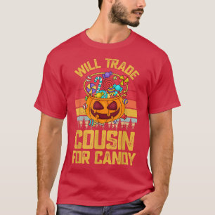 Camiseta Trocará Prima Para Crianças Doces E Cutes Meninos 