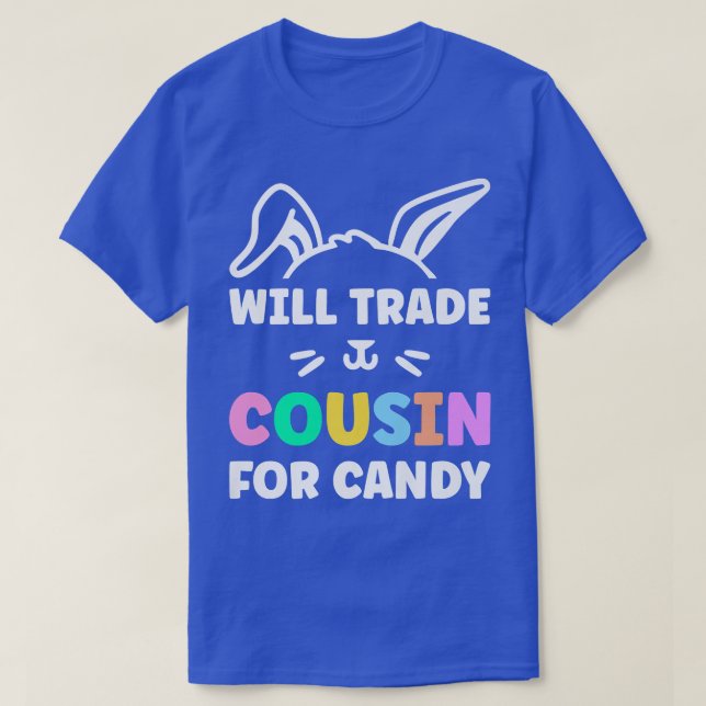 Camiseta Trocará Prima Para O Ovo De Páscoa De Páscoa Doces (Frente do Design)