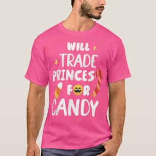 Camiseta Trocará Príncipes Para O Candy Funny Matching Hall