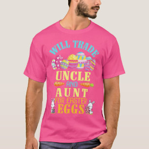 Camiseta Trocará Tio E Tia Por Ovos De Páscoa Felizes Para