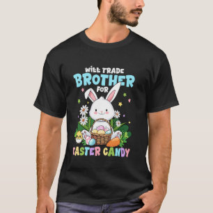 Camiseta Trocarei Irmão Por Doces De Páscoa Família Engraça