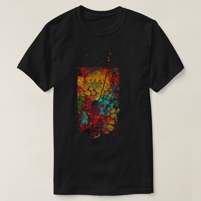 Camiseta Troço de pele ampliada (Frente do Design)