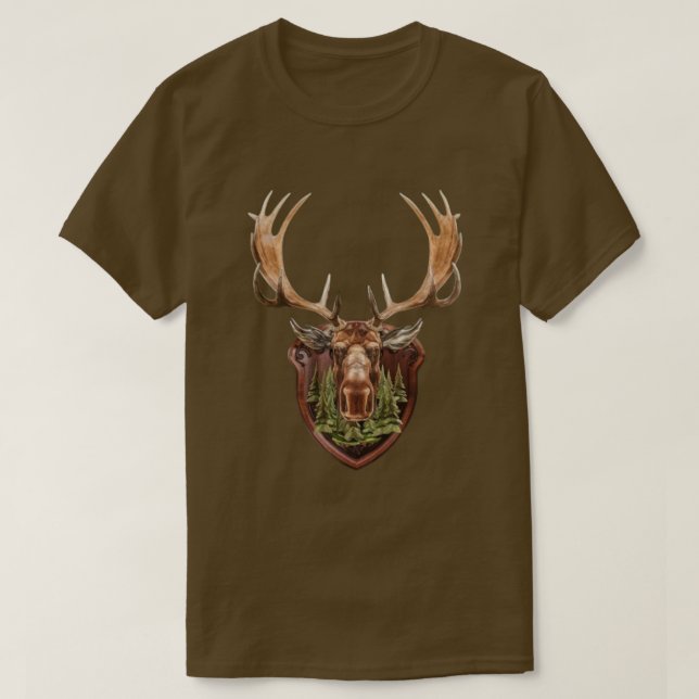 Camiseta Troféu Cabeça de Alce  (Frente do Design)