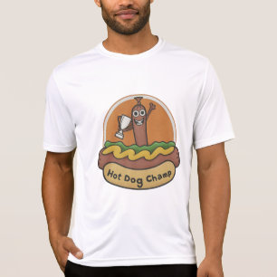 Camiseta Troféu Cachorro Quente Campeão Comida Simpática