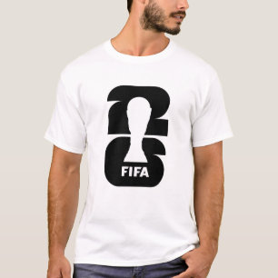 Camiseta Troféu de Futebol Minimalista Silhueta Branco no P