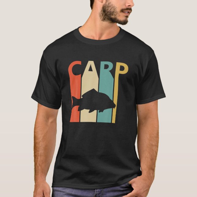 Camiseta Troféu De Peixes De Carpa Para Pescadores (Frente)