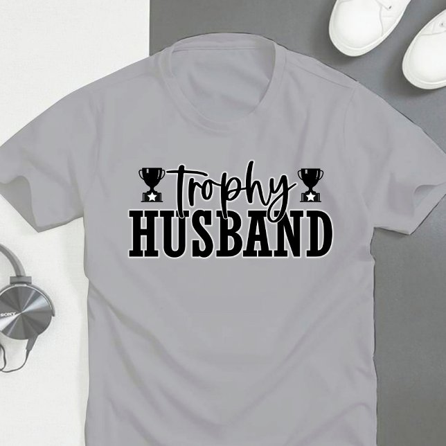 Camiseta Troféu Engraçado Marido T-Shirt (Criador carregado)