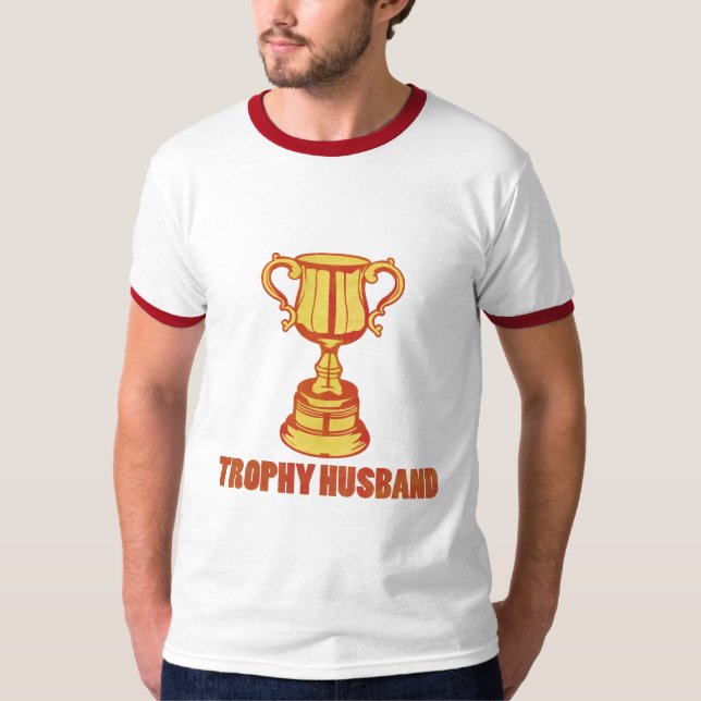 Camiseta Troféu Marido, engraçado+mens+presentes (Frente)