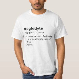 Camiseta Troglodyte - Definição Engraçada Espeleologia