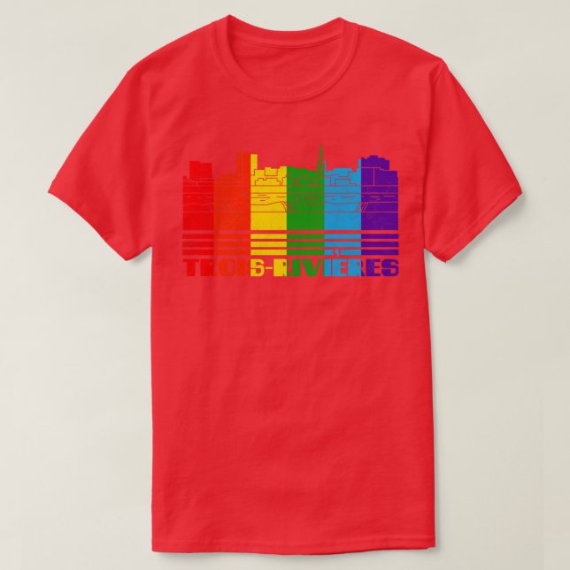 Camiseta TroisRivires Pride TroisRivires Gift LGBT Su (Frente do Design)