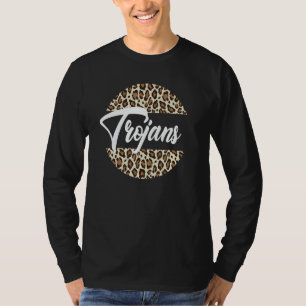 Camiseta Trojans Mascote da Escola de Ensino Médio Equipe E