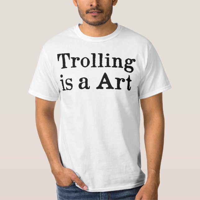 Camiseta Trolando é uma t-shirt de arte (Frente)