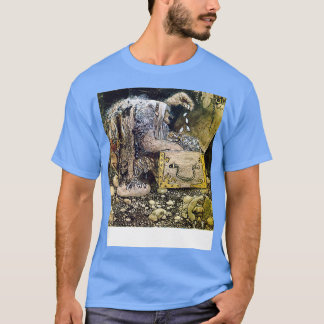 Camiseta Troll com o treasure Chest John Bauer TShirt