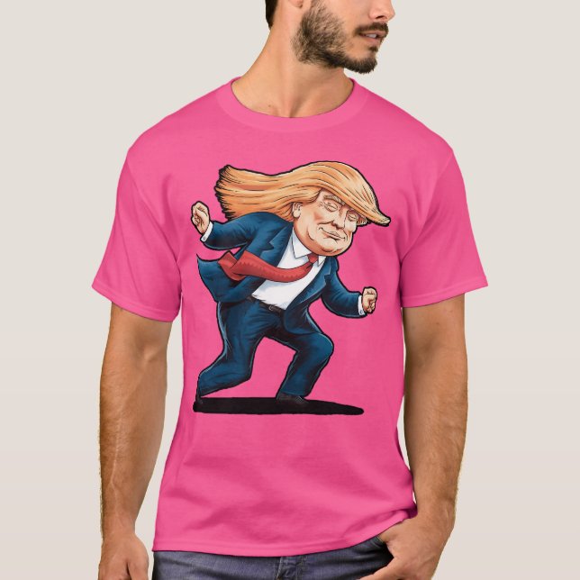 Camiseta Troll de Dança de Trump Qr (Frente)