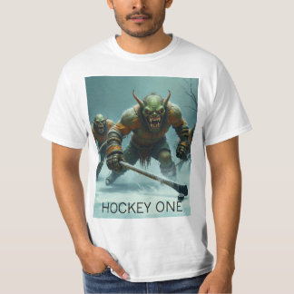 Camiseta Troll De Hóquei No Gelo, Um T-Shirt