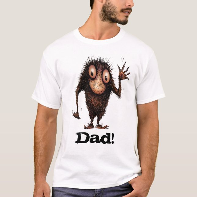 Camiseta Troll engraçado do dia dos pais - pai! (Frente)