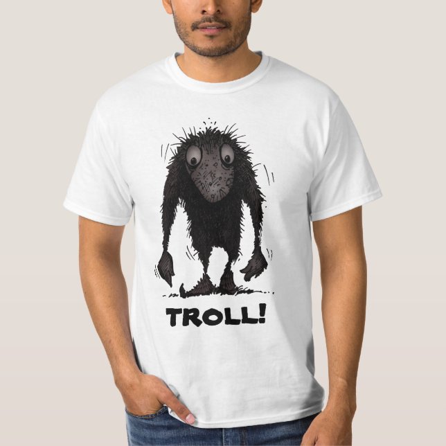Camiseta Troll engraçado do monstro (Frente)