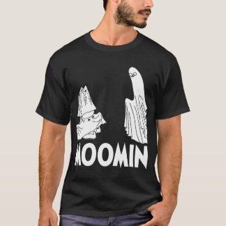 Camiseta Troll Moomintroll Vermelho de Esqui Preso Na Neve