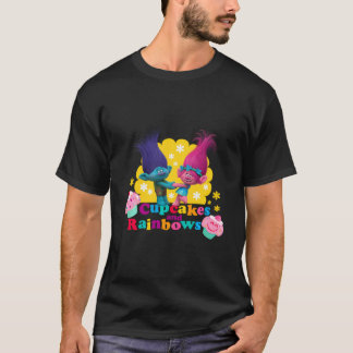 Camiseta Troll Ramificação E Cupcakes De Papoila