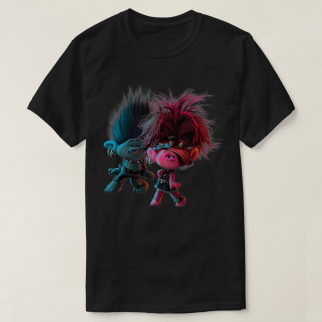 Camiseta Troll World Tour Branch & Poppy Pose  (Frente do Design)