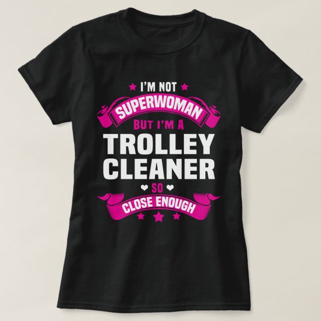 Camiseta Trolley Cleaner (Frente do Design)