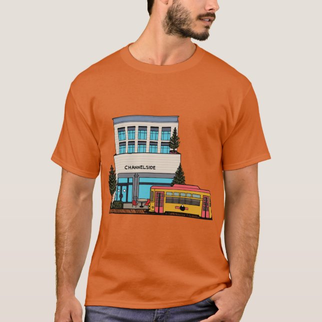 Camiseta Trolley Passing Through Channelside in Tampa Activ (Frente)