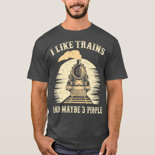 Camiseta Trombador de locomotivas do comboio de introdução