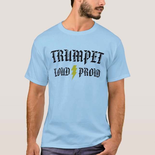 Camiseta Trombeta: Alto e orgulhoso (Frente)